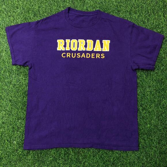 Purple Riordan Crusaders Graphic Tee - Picture 1 of 3
